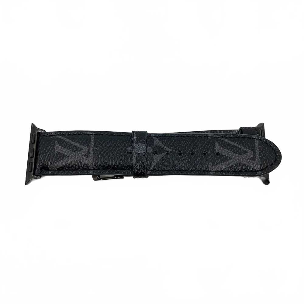 Louis Vuitton Monogram Apple Watch Strap | Leather Black OS